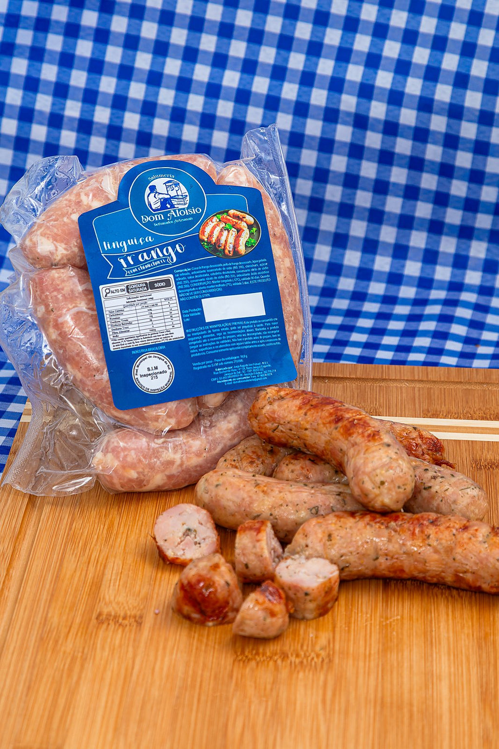 Detalhe da Linguiça de Frango com Chimichurri: variável entre 450 e 600 g