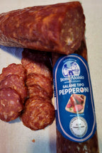 Detalhe do Pepperoni: em média 250 g